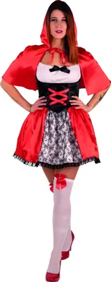 Produktbild von Rotkäppchen Märchen Red Karneval Fasching Damen Kostüm 34