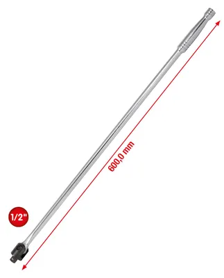 Obrázek produktu pro KS TOOLS 1/2" CHROMEplus Gelenk-Steckgriff, 600mm (918.1292)