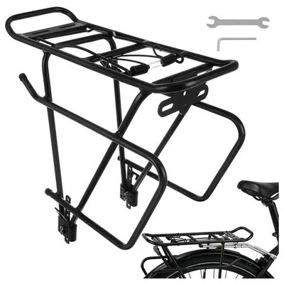 Zdjęcie produktu dla Trizand 27590 Tylny bagażnik rowerowy, nośność 25 kg, czarny