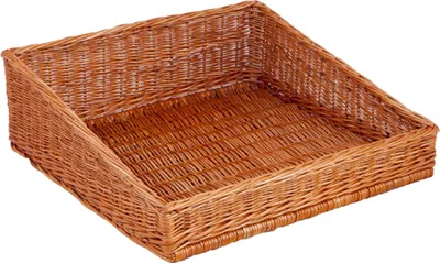 Produktbild von Regalkorb, naturbraun, Thekenkorb, Brötchenkorb, 60 x 60 x Hv 10 x Hh 20cm