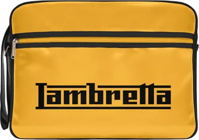 Produktbild von Lambretta - Herren/Damen Uni Kabinengepäck, Logo LB122 (Einheitsgröße) (Schwarz/Senf)