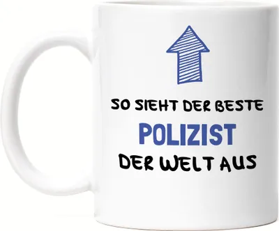Produktbild von So Sieht Der Beste Polizist Der Welt Aus Tasse Für Polizist Polizei Geschenkidee