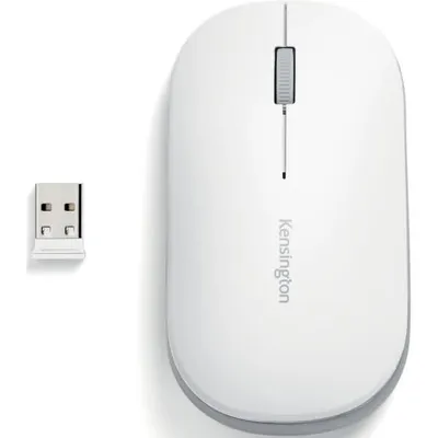 Zdjęcie produktu dla Kensington Mysz bezprzewodowa SureTrack™ Dual, biała, Oburęczny, RF Wireless + Bluetooth, 2400 DPI, Biały