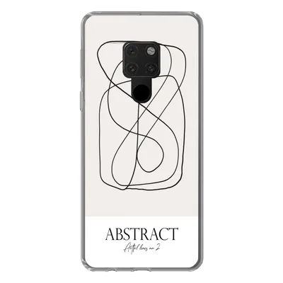 Produktbild von MuchoWow® Handyhülle Schutzhülle Hülle für Huawei P40 Lite Kunst - Linienkunst - Abstrakt Silikon Softcase Handy Hülle - Handy