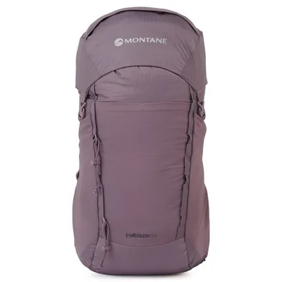 Rucksack "Trailblazer 24" von Montane in lila; geeignet für alpine Aktivitäten.