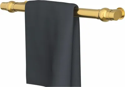 Produktbild von Casa Padrino Luxus Badezimmer Handtuchwärmer Gold Glänzend 60 cm - Badezimmer Zubehör
