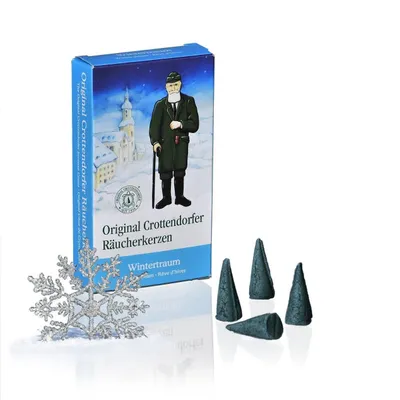 Produktbild von Original Crottendorfer - 2er Set Räucherkerzen Räucherkegel Gr. M - Wintertraum