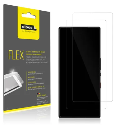 Produktbild von 2x Schutzfolie für Nubia Redmagic 9 Pro Folie, 100% Displayabdeckung, dipos Flex