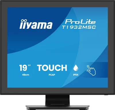 Produktbild von iiyama ProLite T1932MSC-B2S, 48,3 cm (19"), 1280 x 1024 Pixel, SXGA, LED, 14 ms, Schwarz