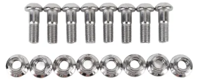 Productafbeelding van 16 stuks kettingtandwielbouten, moeren 90109 10013 00, M10 x 35 mm, hoogwaardig staal, geschikt voor 350, 700, 700R, YFZ450, YFZ450V, YFZ450X