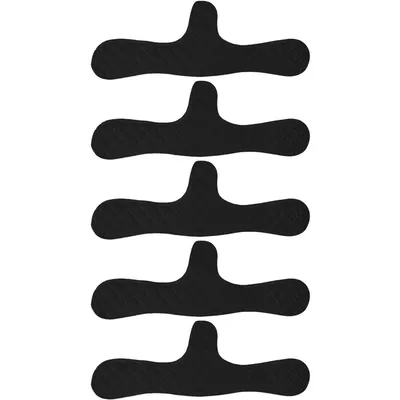 Productafbeelding van 10x Zweetkussentjes voor BH en borst – Herbruikbare katoenen kussentjes tegen zweet en vlekken op kleding, BH-inlegkussentjes, 45x8 cm, zwart