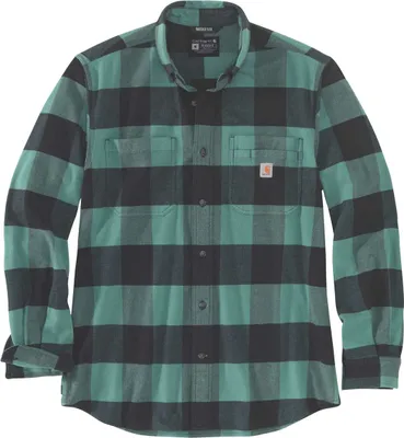 Produktbild von Carhartt Midweight Flannel Plaid Hemd (Green,XXL)