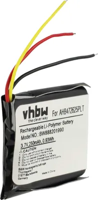Produktbild von vhbw Akku kompatibel mit Jabra Evolve 80, 65 Wireless Headset Kopfhörer (250 mAh, 3,7 V, Li-Polymer)