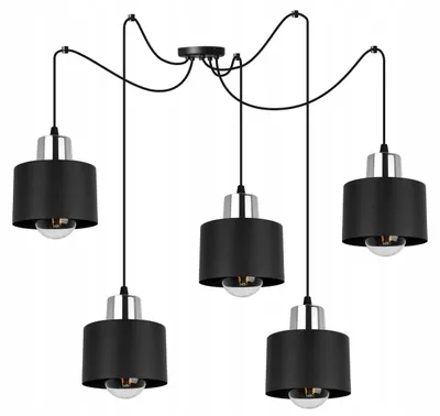 Image de Pendelaire Moderne Lampe Led Noire