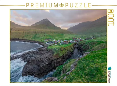 Produktbild von CALVENDO Puzzle Gjógv | 1000 Teile Lege-Größe 64x48cm Foto-Puzzle für glückliche Stunden