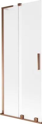 Produktbild von Mexen Velar L Duschabtrennung 2-flügelig, schiebbar 80 x 150 cm, matt, Roségold - 896-080-003-31-60