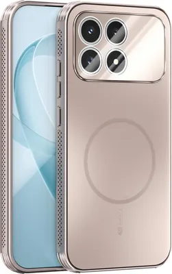 Image de Coque magnétique pour Xiaomi Poco F8 Pro/Redmi K90, coque mate PC+TPU avec protection des lentilles, coque résistante aux chocs avec dissipation de la chaleur Or