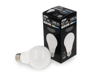 Immagine prodotto di 1 lampadina LED E27 base A65 | lampada | lampadina | luce | 13 watt | dimmerabile | 1300 lumen | bianco caldo (2700K)
