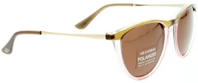 Zdjęcie produktu dla Okulary przeciwsłoneczne HPS00105 Polaryzacyjne damskie owalne cat.3 Brązowe