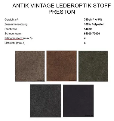 Produktbild von City Preston Esszimmerstuhl – Drehbarer Stuhlsessel mit Armlehnen & Vintage Antiklederoptik.Farbe:Preston 22 Braun