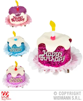 Obrázok produktu pre Haarclip Happy Birthday 4 Farben sort.