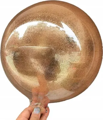 Zdjęcie produktu dla Balon Przeźroczysty Z Brokatem Kula Bobo 40Cm