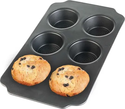 Produktbild von Muffinbackform - Schwarz - Metall - 30 x 18 cm