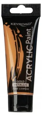 Produktbild von KEYROAD Metallic Acrylfarbe 75ml Tube Gold