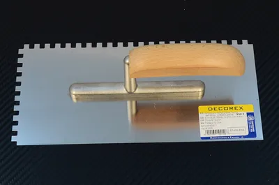 Produktbild von Edelstahl Zahnkelle Zahnspachtel Glättekelle Kelle, Zahne 6x6mm