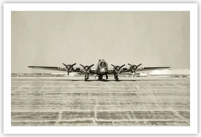 Produktbild von Poster - Poster ohne Rahmen - Flugzeug alt Bomber - 91,5x61 cm - Wand Bild - Wanddeko - Wandbilder - Kunstposter - Wandposter - Bilder - Kunstdruck - Wanddekoration - Wandbild - P2XAA91x61-4184