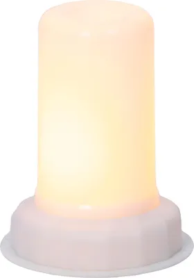 Produktbild von Lumineo Batterie LED Kerzenersatz mit Flackereffekt Ø 7,5 cm Höhe 9,5 cm - warmweiß