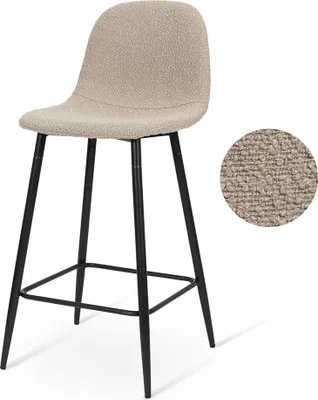 Obrázek produktu pro Nízká barová stolička Milton & Oldbrook Bouclé Milan Taupe