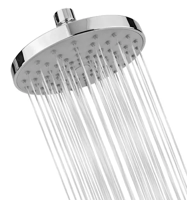 Obrázok produktu pre Sprchová hlavica, priemer 15 cm, okrúhla, vyrobená z ABS plastu, vysoký tlak, montáž na stenu alebo strop