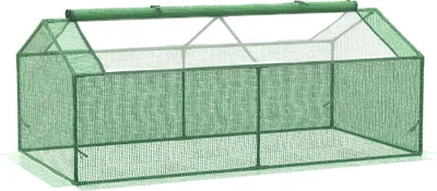 Produktbild von Slunečný fóliovník OUTSUNNY 845-608, s okny, rajský domeček, studený rám, 180 x 90 x 70 cm, zelený - A