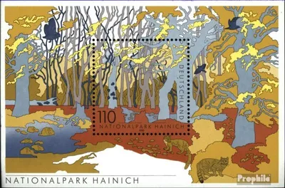 Produktbild von Briefmarken BRD (BR.Deutschland) 2000 Mi Block52 (kompl.Ausg.) Ersttagssonderstempel gestempelt Nationalpark Hainich