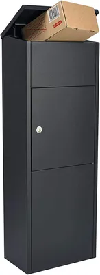 Produktbild von RAL7016 Paketbox Paketkasten XXL Anthrazitgrau Matt Paketbriefkasten Postbox abschließbar 895x395x290