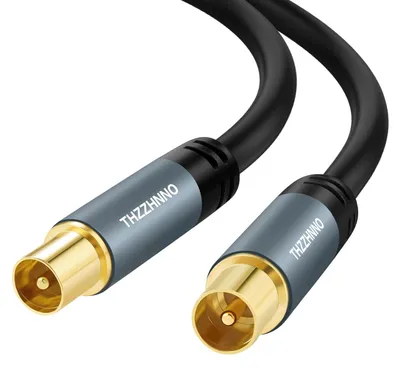 Obrázok produktu pre Koaxiálny kábel RG6, 3 metre, s pozlátenými konektormi (samec-samec)