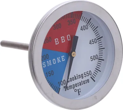 Image de Thermomètre de four 100 à 550�H en acier inoxydable à aiguille courte Jauge de température pour barbecue