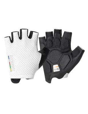 Immagine prodotto di ROCKBROS Road to Sky Guanti da ciclismo Mezze dita antiscivolo con imbottitura SBR Guanti sportivi da corsa MTB Bianco XL