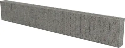 Obrázek produktu pro vidaXL Gabionová stěna s krytem z pozinkované oceli 900 × 50 × 150 cm