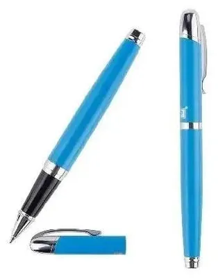 Image de Stylo à bille élégant 0,5 mm avec capuchon bleu