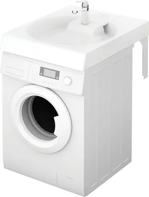 Produktbild von Waschbecken, für Waschmaschine, 75x60x10 cm, Waschmaschinentiefe 60cm + SIPHON UND WASCHBIER , CLARO GRANDE