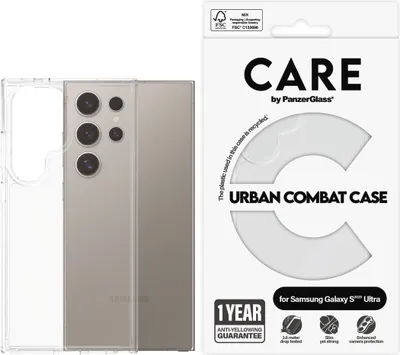 Image de Etui Care By Panzerglass Flagship Urban Combat Do Samsung Galaxy S25 Ultra - Przezroczysty