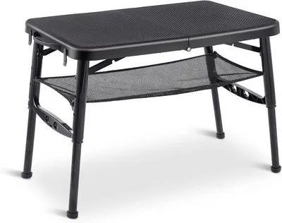 Produktbild von Unyqoos® Klappbarer Campingtisch – verstellbar, leicht & robust, kratz- und fleckenresistent, 665×445 cm, Traglast 25 kg, höhenverstellbar (292/40/45/50 cm), mit Trageschlaufen & Ablagenetz für Camping/Balkon
