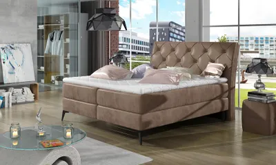Produktbild von Doppelbett 180x200 TORVIRO - hellbraun