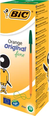 Image de 20x BIC 1199110113 Stylo à bille orange Couleur du trait vert