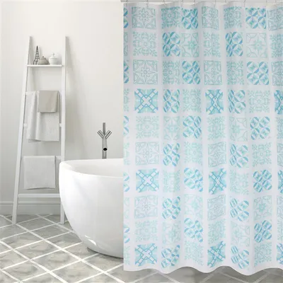 Produktbild von MSV Premium Anti-Schimmel Textil Duschvorhang - Anti-Bakteriell, waschbar, 100% wasserdicht - Polyester, „Sintra“ 180x200cm –  Spain