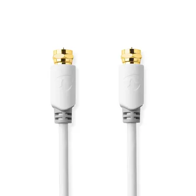 Obrázok produktu pre Nedis CSBW41000WT100, 10 m, F-typ, F-typ, Biela