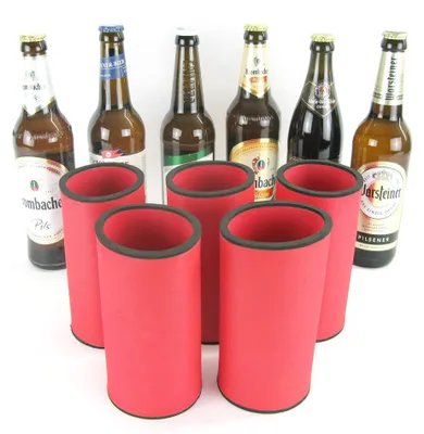 Produktbild von Set mit 5 Neopren-Flaschenkühler für 0,5-Liter-Flaschen
