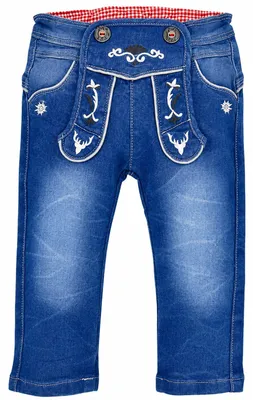 Produktbild von BONDI Lange Trachten Jeans "Gipfelkraxler" Jogg Denim für Jungen 91469 | Blau Größe: 68